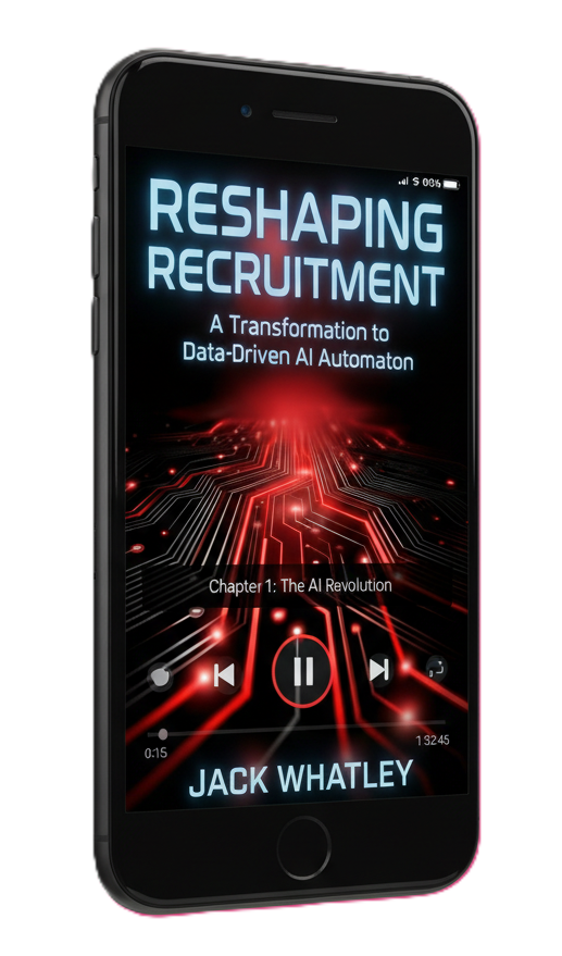 Reshaping Recruitment audiobook cover by Jack Whatley - Listen to AI recruitment  strategies and data-driven hiring techniques