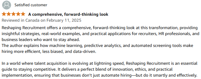 02-11-25 - Satisfied Customer 5 Stars Canada